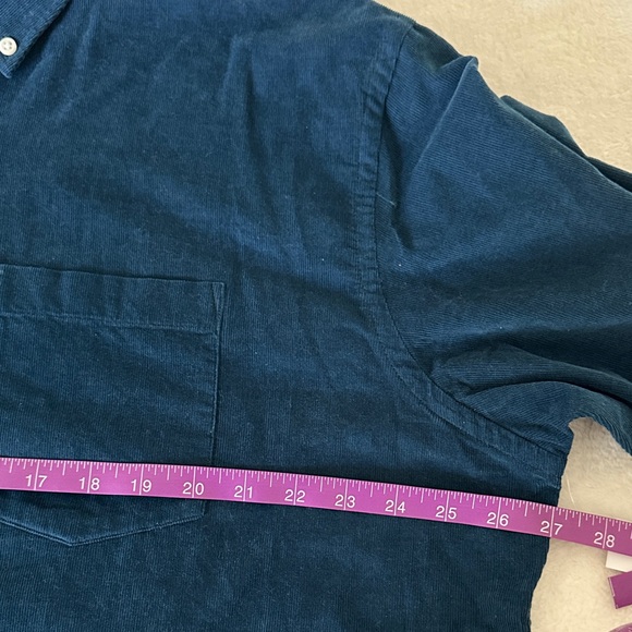 Men's Navy Blue Button-Down Shirt NWT - Picture 7 of 9